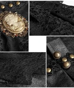 Punk Rave Adora Steampunk Choker And Brooch Brown Ladies Steampunk Clothing