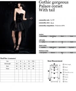 Ladies Gothic Clothing Punk Rave Corset Dress