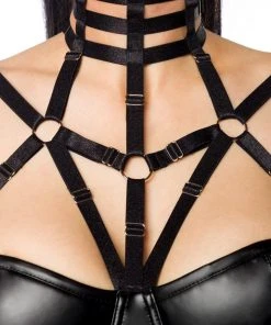 Saresia Harness Wetlook Set Mit Ausgestelltem Rock Ladies Gothic Clothing 13 Saresia Harness Wetlook Set Mit Ausgestelltem Rock Ladies Gothic Clothing