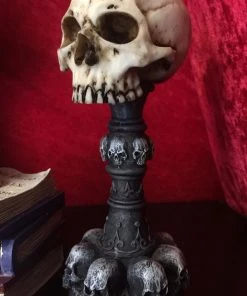 Nemesis Now All Homeware Torch Of Torture Skull Tea Light Holder
