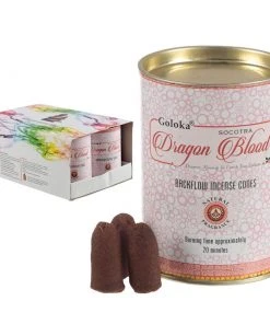 Puckator Goloka Dragons Blood Back Flow Incense Cones All Homeware