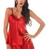 Chemises, Nightwear Irall Aria Set Hot Red