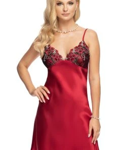 Chemises, Nightwear Irall Elodie Nightdress Burgundy