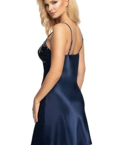 Chemises, Nightwear Irall Elodie Nightdress Navy