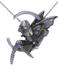 Amy Brown Jewellery Amy Brown Blue Moon Fairy Enamel Pendant