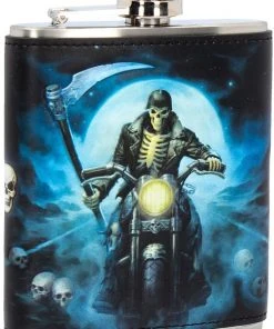 Nemesis Now Hip Flasks James Ryman Hell Rider Hip Flask