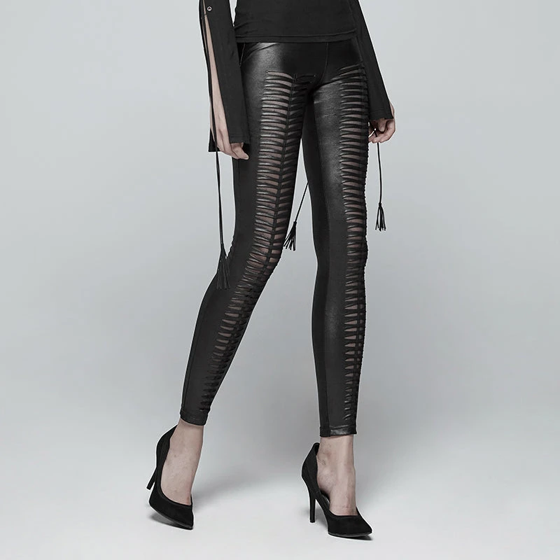 Ladies Gothic Clothing Punk Rave She Devil Leggings Black WK-342 6 Ladies Gothic Clothing Punk Rave She Devil Leggings Black WK-342