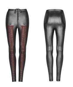 All Ladies Clothing Punk Rave She Devil Leggings Red WK-342 14 All Ladies Clothing Punk Rave She Devil Leggings Red WK-342