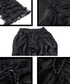 Dark In Love Tiered Net Gothic Skirt Ladies Gothic Clothing
