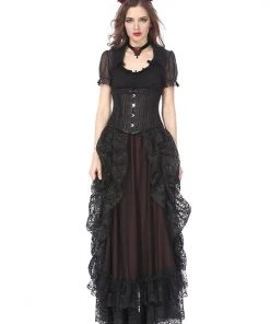 Ladies Gothic Clothing Dark In Love Gothica Skirt