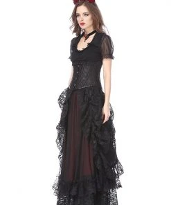 Ladies Gothic Clothing Dark In Love Gothica Skirt