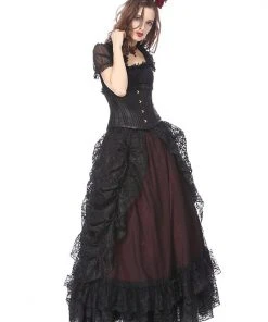 Ladies Gothic Clothing Dark In Love Gothica Skirt