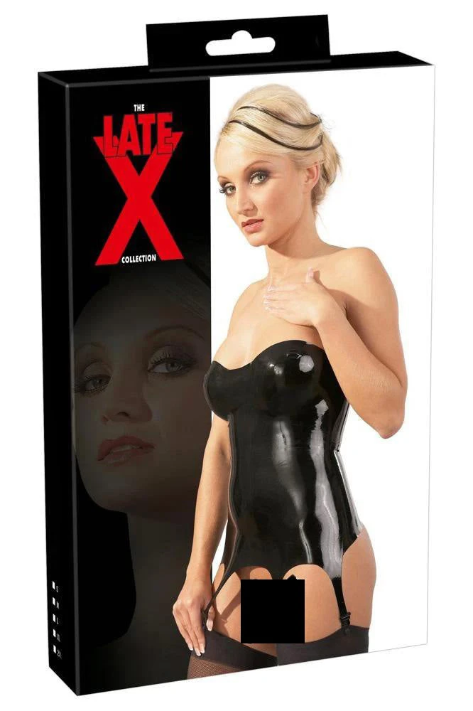Ladies Fetish Clothing LATE-X Latex Corsage With Suspender Straps 5 Ladies Fetish Clothing LATE-X Latex Corsage With Suspender Straps