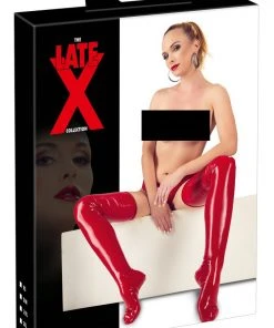 Latex Clothing LATE-X Red Latex Stockings