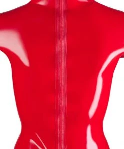 LATE-X Latex Mini Dress Red