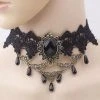 Lace Jewellery Black Lace Rose Frame Filigree Choker