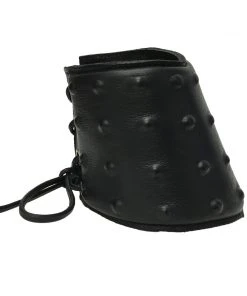 Angel Clothing Black Leather Lace Up Studded Gauntlet Gothic Accessories