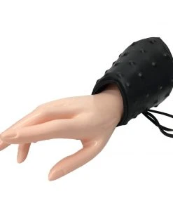 Angel Clothing Black Leather Lace Up Studded Gauntlet Gothic Accessories