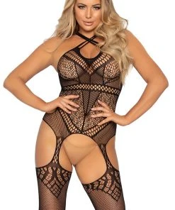 Bodystockings Leg Avenue Bodystocking With Straps