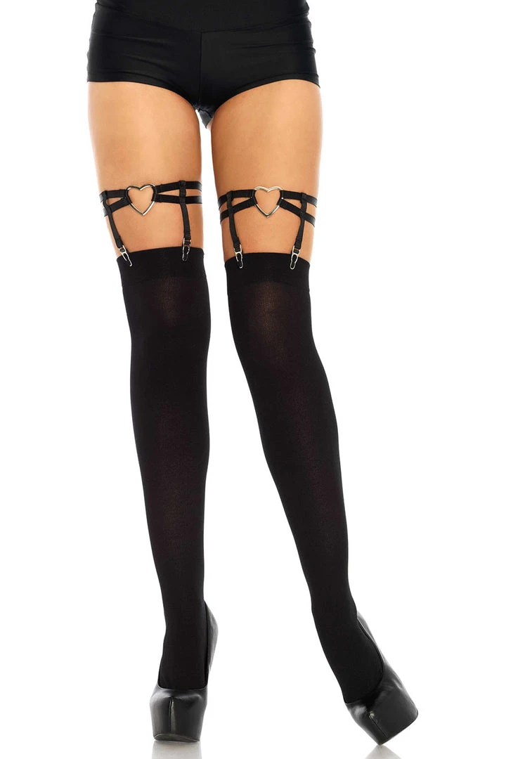 Gothic Accessories Leg Avenue Dual Strap Heart Garters 3 Gothic Accessories Leg Avenue Dual Strap Heart Garters
