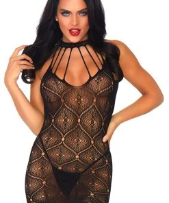 Chemises, Nightwear Leg Avenue Lace Mini Dress And G-string