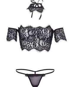 Leg Avenue Lace Top Set Lingerie Sets
