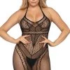 Leg Avenue Multi Net Mini Dress Black Clubbing Dresses