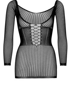 Leg Avenue Net Long Sleeve Mini Dress Clubbing Dresses