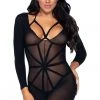 Harnesses And Belts Leg Avenue Bodystocking And Harness Teddy