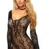 Leg Avenue Seamless Lace Romper Body, Bodysuits, Teddies