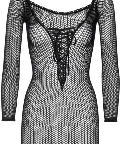 All Ladies Clothing Leg Avenue Warning Net Lace Up Mini Dress
