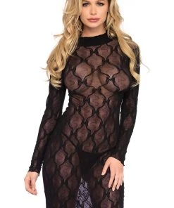 Leg Avenue Long Sleeved Long Dress