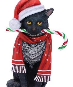 Nemesis Now Lisa Parker Candy Cane Cat Hanging Ornament All Homeware