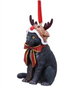 Nemesis Now All Homeware Lisa Parker Reindeer Cat Hanging Ornament