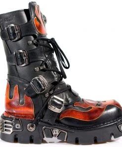 New Rock Boots Gothic Boots New Rock Flame Boots With Demon Skull M.107-S1