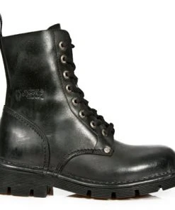 New Rock Boots New Rock Combat Boots M-NEWMILI084-S1