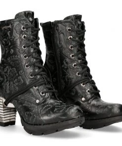 New Rock Boots New Rock Vintage Flower Trail Boots M.TR001-S24 Gothic Boots