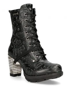 New Rock Boots New Rock Vintage Flower Trail Boots M.TR001-S24 Gothic Boots