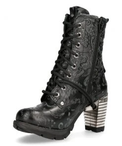 New Rock Boots New Rock Vintage Flower Trail Boots M.TR001-S24 Gothic Boots