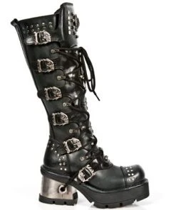 New Rock Boots Gothic Boots New Rock Ladies Knee Skull Boots M.1030-S1 14 New Rock Boots Gothic Boots New Rock Ladies Knee Skull Boots M.1030-S1