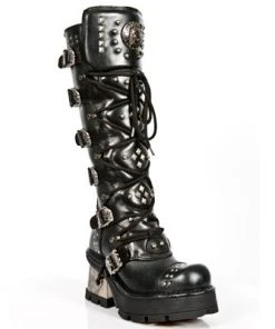New Rock Boots Gothic Boots New Rock Ladies Knee Skull Boots M.1030-S1 15 New Rock Boots Gothic Boots New Rock Ladies Knee Skull Boots M.1030-S1