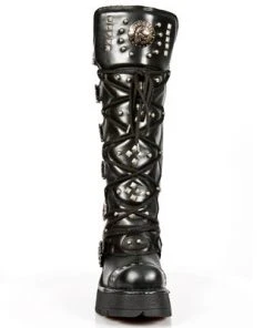 New Rock Boots Gothic Boots New Rock Ladies Knee Skull Boots M.1030-S1 16 New Rock Boots Gothic Boots New Rock Ladies Knee Skull Boots M.1030-S1