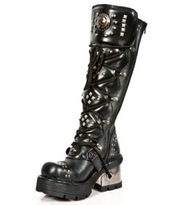 New Rock Boots Gothic Boots New Rock Ladies Knee Skull Boots M.1030-S1 17 New Rock Boots Gothic Boots New Rock Ladies Knee Skull Boots M.1030-S1
