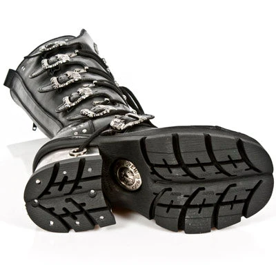 New Rock Boots Gothic Boots New Rock Ladies Knee Skull Boots M.1030-S1 10 New Rock Boots Gothic Boots New Rock Ladies Knee Skull Boots M.1030-S1