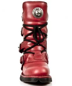 New Rock Boots New Rock Red Comfort Boots M.1473-S12 Gothic Boots