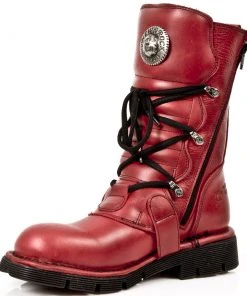 New Rock Boots New Rock Red Comfort Boots M.1473-S12 Gothic Boots
