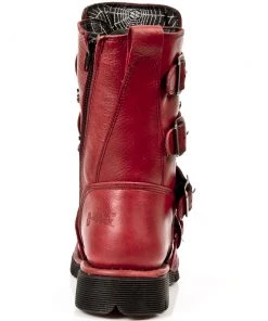 New Rock Boots New Rock Red Comfort Boots M.1473-S12 Gothic Boots