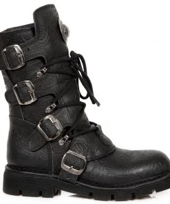 New Rock Boots Gothic Boots New Rock Vintage Flower Comfort Light Boots M.1473-S43