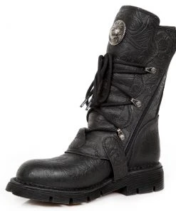New Rock Boots Gothic Boots New Rock Vintage Flower Comfort Light Boots M.1473-S43