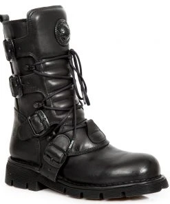 New Rock Boots New Rock Black Comfort Light Boots M.1473-S49 Gothic Boots